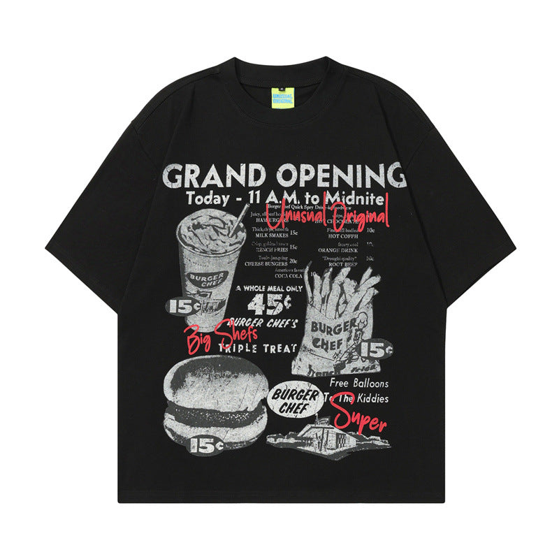 Camping printed men's and women's loose T-shirt eprolo