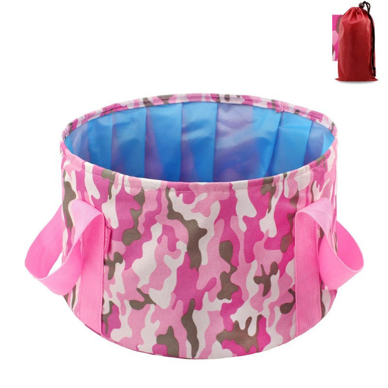 Multi-Purpose Outdoor Travel Portable Folding Bucket Foot Bucket Washbasin Camping Bucket Enlarged eprolo