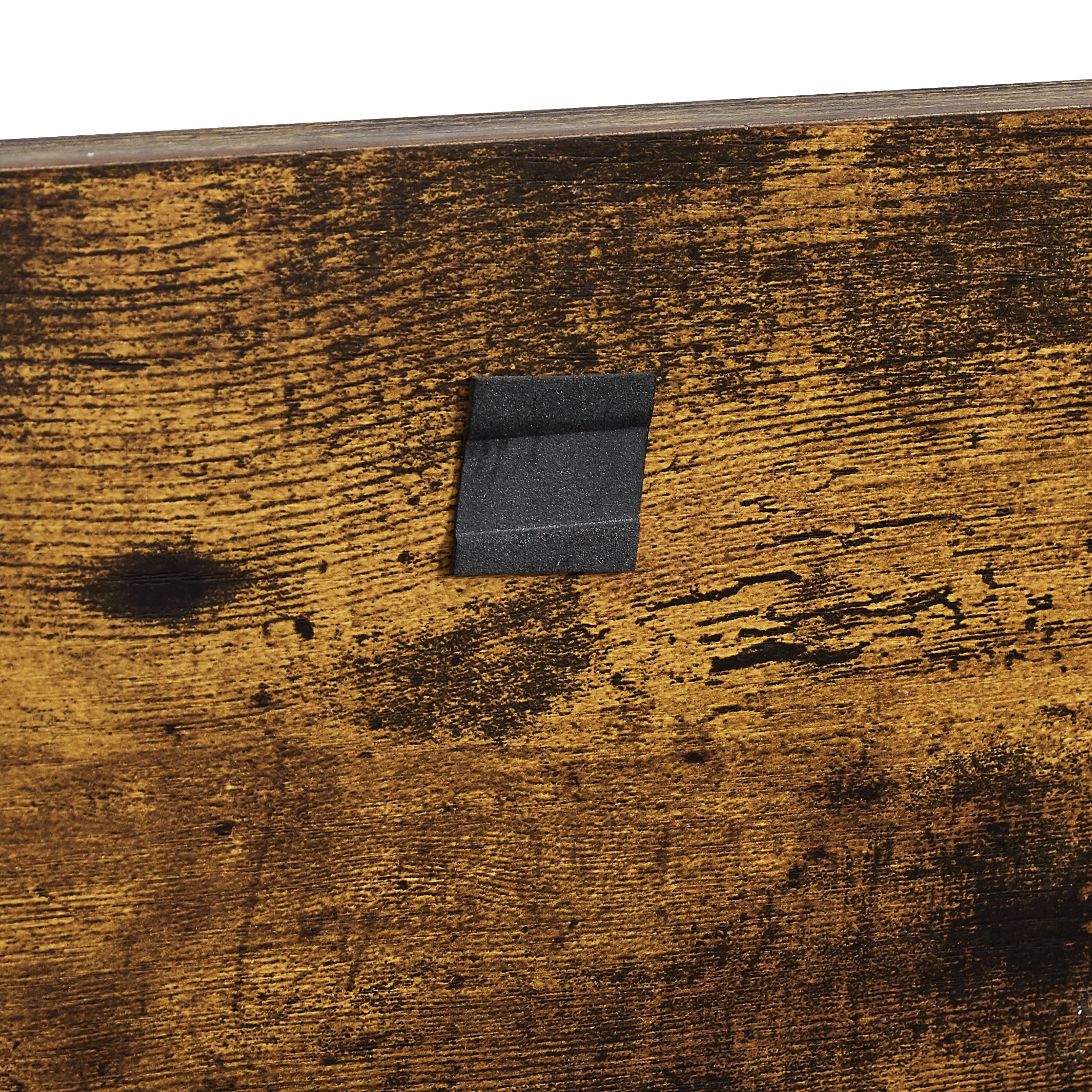 Furniture Style Dog Crate Side Table on Wheels with Double Doors and Lift Top. Rustic Brown, 31.50'' W x 22.05'' D x 25'' H. eprolo