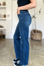Judy Blue Full-Size Tummy Control Straight Jeans - Whispering Desires Shoppe