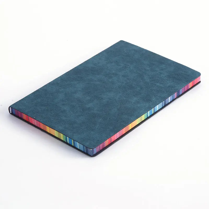 Colorful Rainbow Side A5 Leather Cover Notebook - Whispering Desires Shoppe