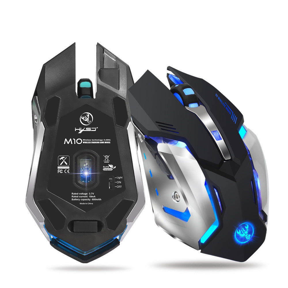 HXSJ new wireless mouse 2.4GPI gaming mouse glowing mouse - Whispering Desires Shoppe