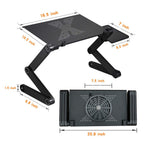 Laptop-Table-Stand Desk Mouse-Pad Notebook Folding Ergonomic-Design Adjustable with - Whispering Desires Shoppe