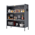 3 Tier Pantry Storage Cabinet Baker Racks for Kitchen with Storage Kitchen Pantry Storage Cabinet Microwave Rack Storage Rack eprolo