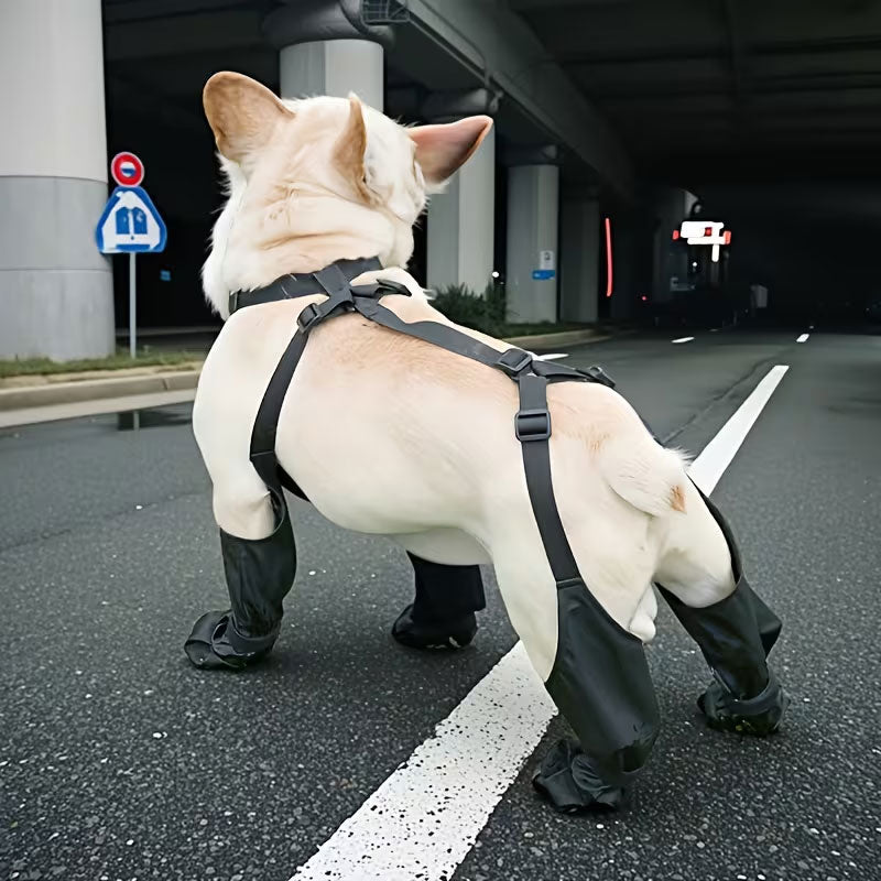 Anti-Fall Suspender Dog Boots: Waterproof & Anti-Slip Paw Protectors for Secure Fit on Outdoor Adventures eprolo
