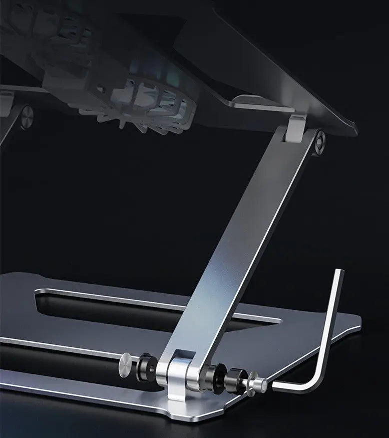 Foldable Laptop Table Stand With Double Cooling Fan - Whispering Desires Shoppe