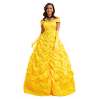 Beauty and the Beast Belle Princess Dress Cosplay Yellow Belle Costume for Women eprolo