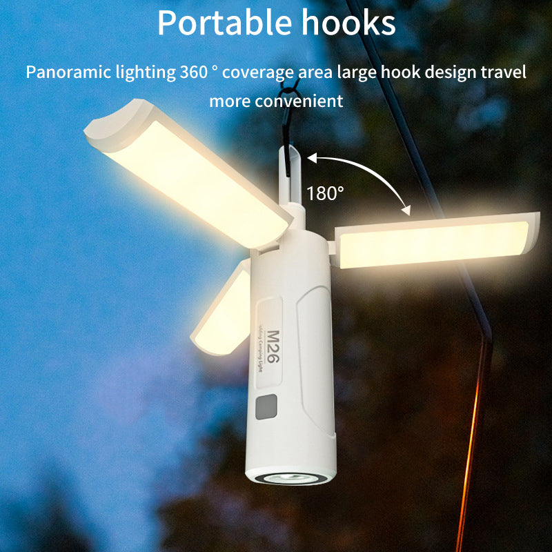 Multifunctional camping light, outdoor waterproof lighting, portable work light, emergency light, infinite dimming eprolo