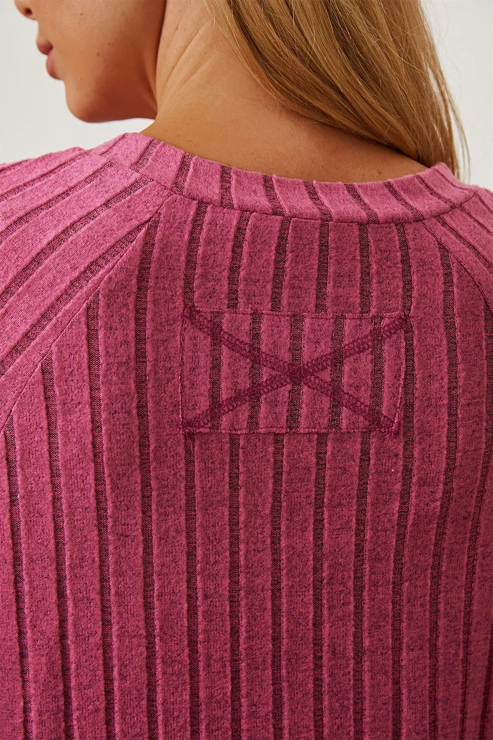 Basic Bae Ribbed Thumbhole Long-Sleeve Tee - Whispering Desires Shoppe