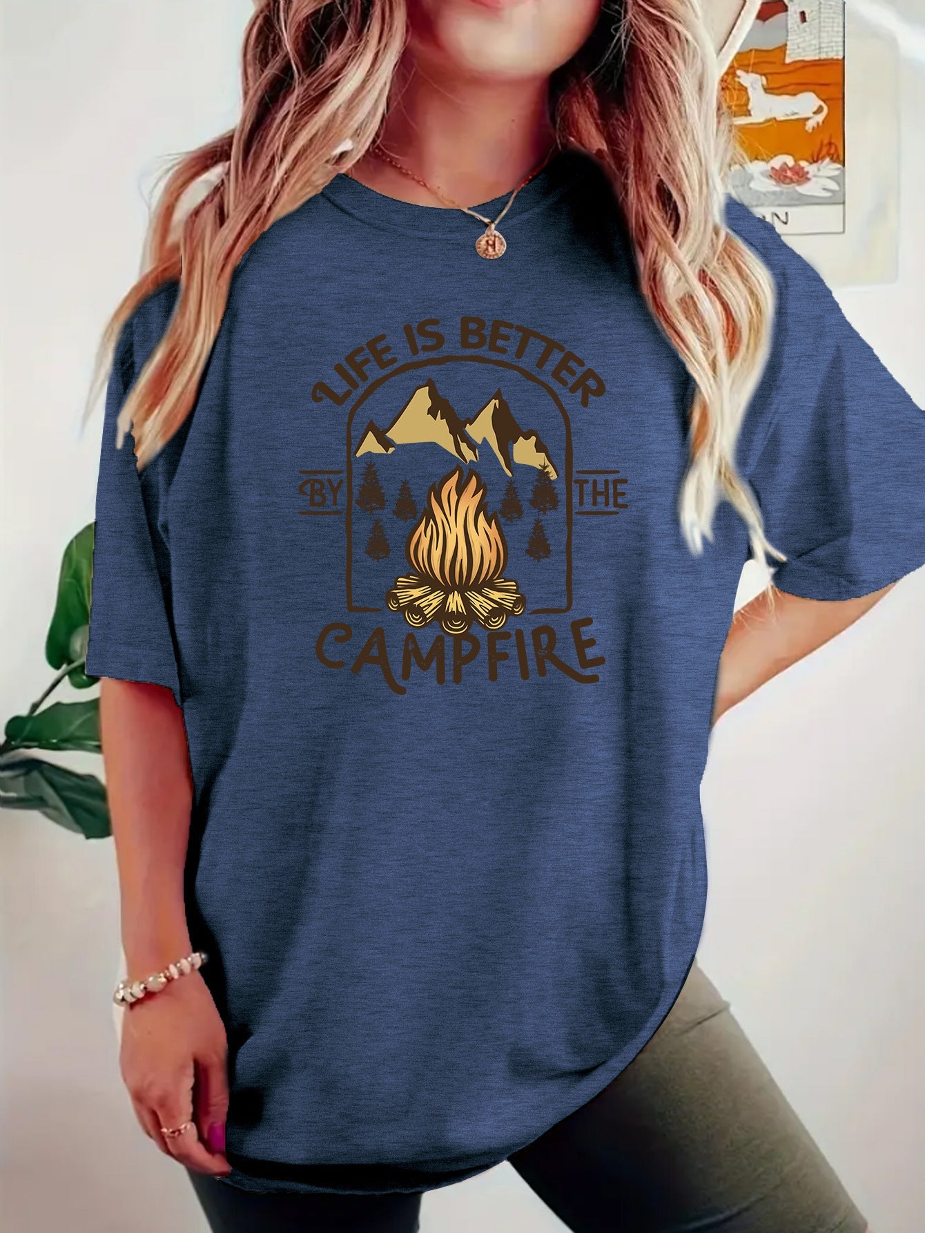 T-shirt camping printed short sleeved shirt eprolo