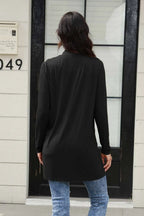 Basic Bae Open-Front Long Cardigan with Pockets - Whispering Desires Shoppe
