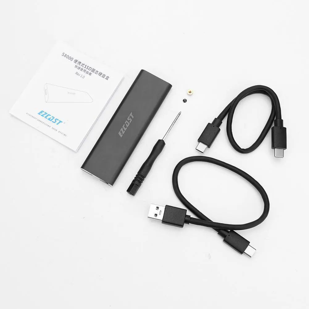 M.2 NVME Mobile Hard Disk Box Speed PCIe To USB3.1 GEN2 Solid State SSD - Whispering Desires Shoppe