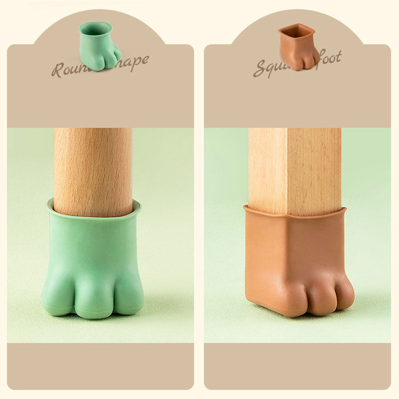 Cute Claw Table And Chair Silicone Foot Cover Rubber Chair Foot Pad Mute Wear-Resistant Non-Slip Thickening Shock-Proof Cute Furniture Foot Pad eprolo