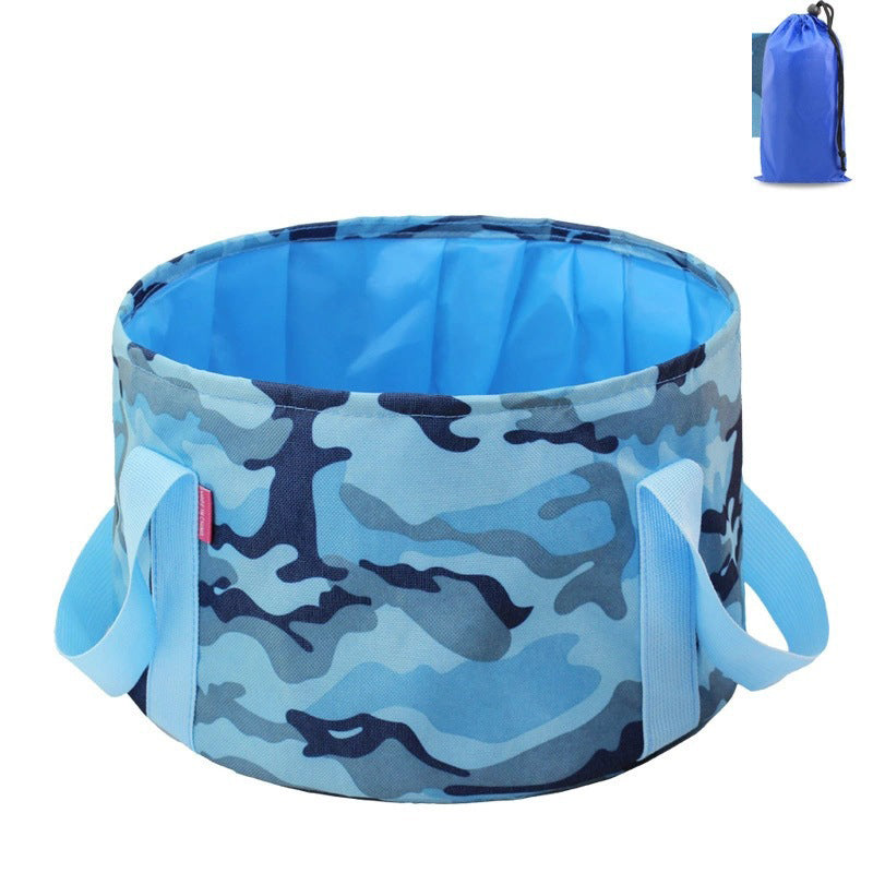 Multi-Purpose Outdoor Travel Portable Folding Bucket Foot Bucket Washbasin Camping Bucket Enlarged eprolo