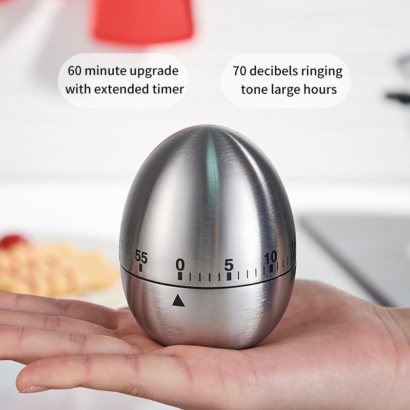 Creative Stainless Steel Kitchen Timer Egg Apple Timer Mechanical Reminder Countdown Kitchen Gadget eprolo