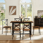 7 Pieces Dining Set 7-Piece Kitchen Table Set Perfect for Kitchen Breakfast Nook Living Room Occasions eprolo