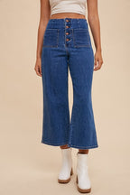 Annie Wear Button Fly High Waist Jeans - Whispering Desires Shoppe