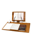 Double-Layer Writing Board,Adjustable Tilt Book Rack Wooden Reading Stand eprolo