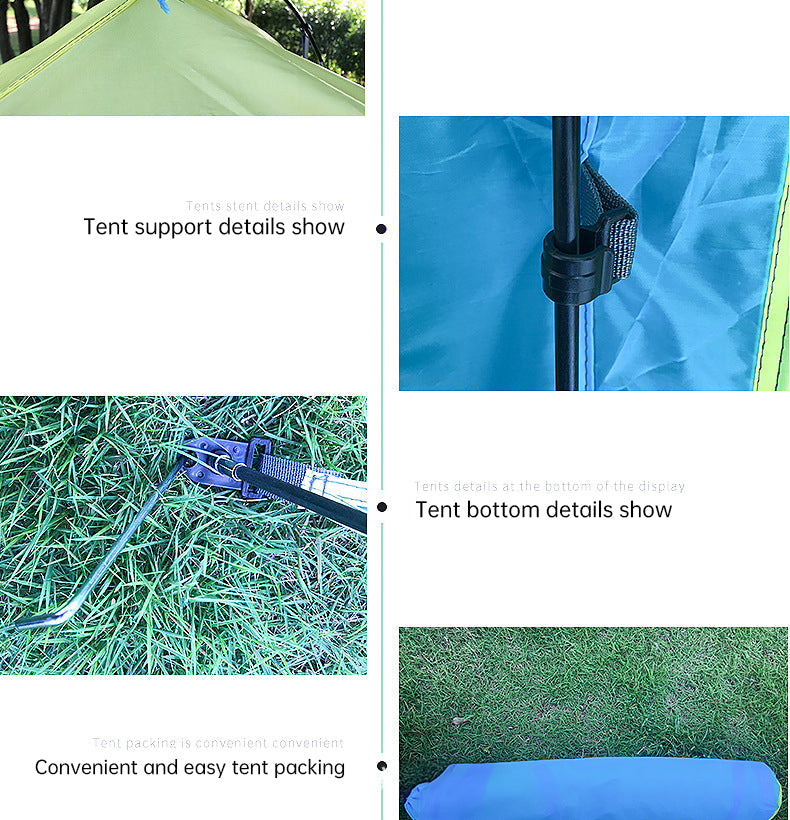 Pop Up Beach Tent Sun Shade Shelter Anti-UV Shelter Fully Automatic Folding Camping Tent eprolo