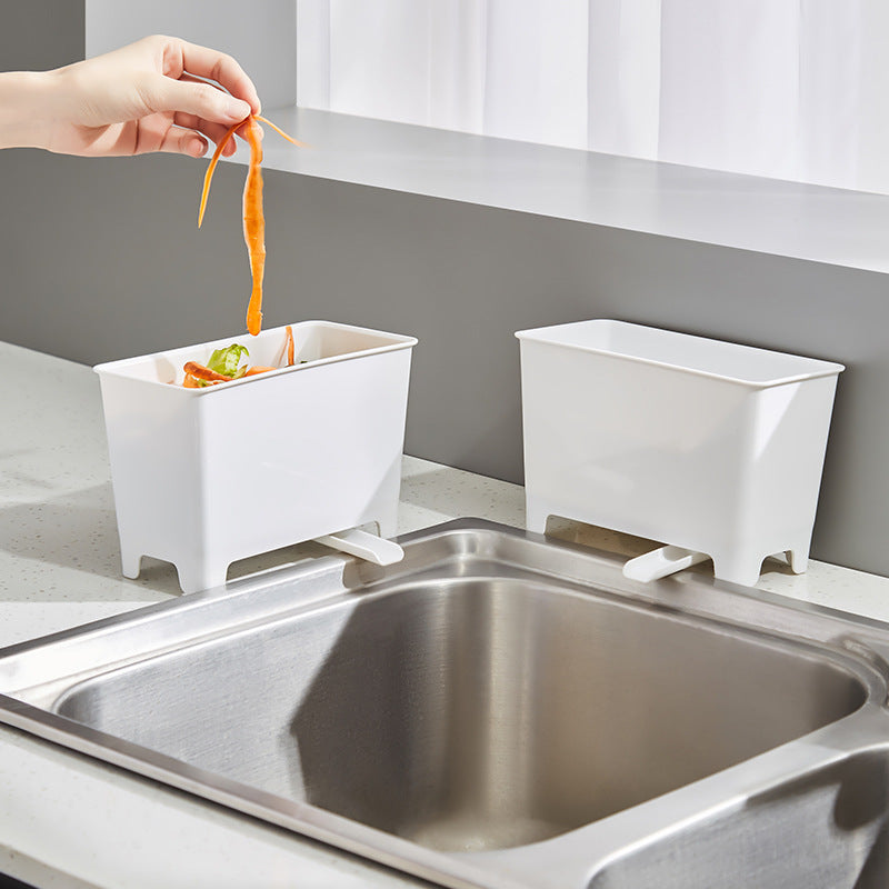 Kitchen Sink Drain Trash Can Food Meal Residue Filter Removable And Washable Drainage Desktop Kitchen Waste Trash Can eprolo