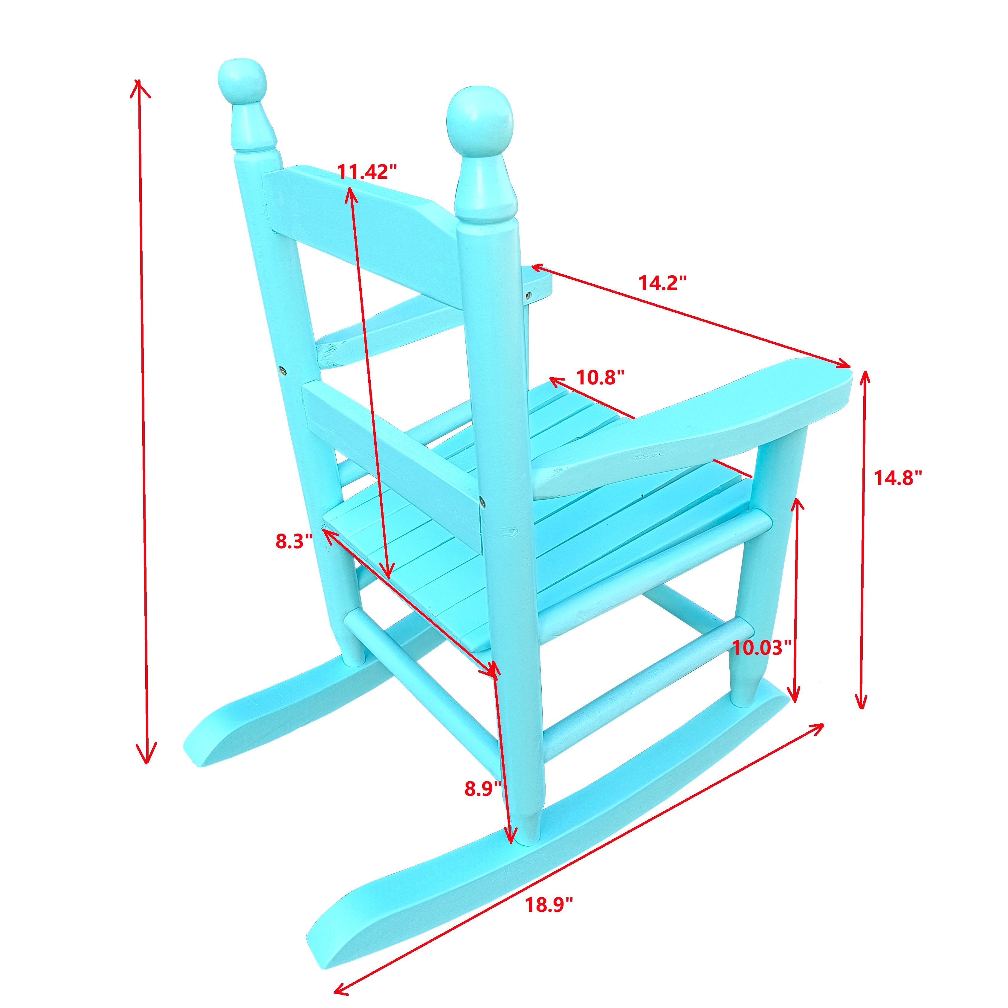 Children's rocking light Light Blue chair- Indoor or Outdoor -Suitable for kids-Durable eprolo