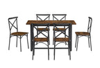 7 Pieces Dining Set 7-Piece Kitchen Table Set Perfect for Kitchen Breakfast Nook Living Room Occasions eprolo