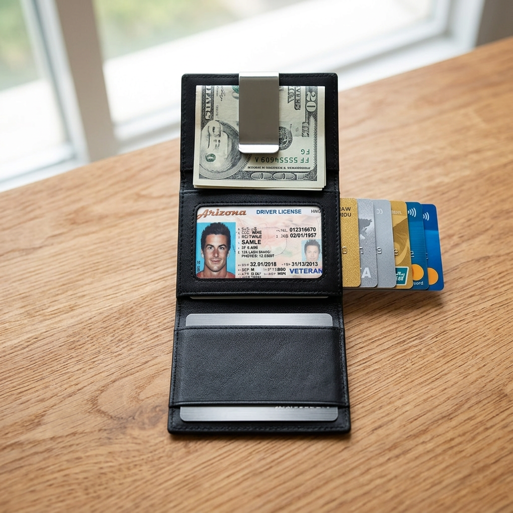 Men's Pop-Up Trifold Wallet with AirTag Holder – Coffee DC-THE CEO