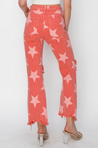 RISEN Star Distressed Raw-Hem Jeans - Whispering Desires Shoppe