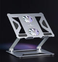 Foldable Laptop Table Stand With Double Cooling Fan - Whispering Desires Shoppe