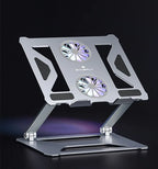 Foldable Laptop Table Stand With Double Cooling Fan - Whispering Desires Shoppe