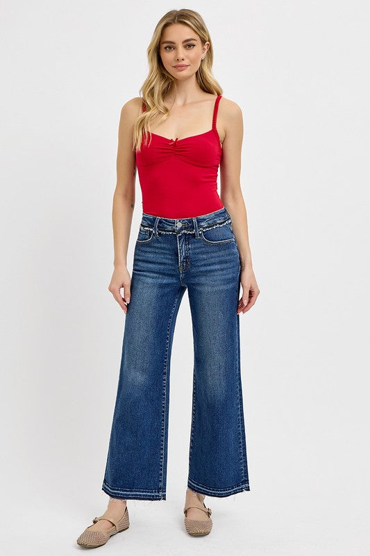 RISEN Full Size Tummy Control Bootcut Jeans Plus Size - Whispering Desires Shoppe