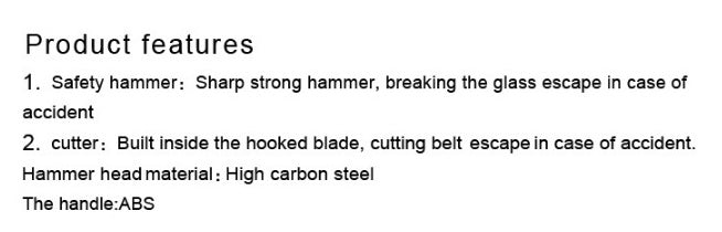Window breaker safety hammer - Whispering Desires Shoppe