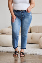 Judy Blue Release-Hem Cropped Bootcut Jeans - Whispering Desires Shoppe
