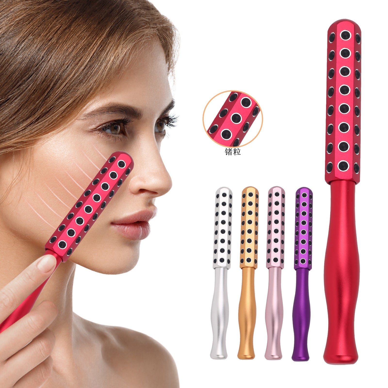 48 Germanium Grain Beauty Stick Facial Lifting And Tightening Massager Household Manual Facial Beauty Device eprolo
