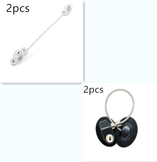 Window Security Chain Lock Window Cable Lock Restrictor Multifunctional Window Lock Door Security Guard for Baby Safety 1Pcs - Whispering Desires Shoppe