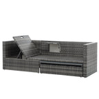 Patio Furniture, Outdoor Furniture, Seasonal PE Wicker Furniture,5 Set Wicker Furniture With Plywood Coffee Table eprolo