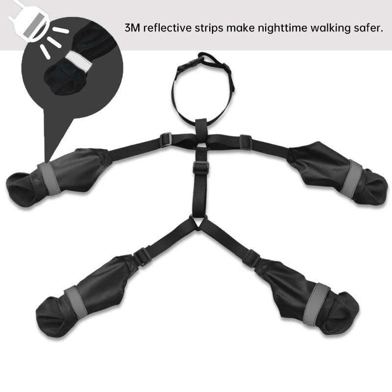 Anti-Fall Suspender Dog Boots: Waterproof & Anti-Slip Paw Protectors for Secure Fit on Outdoor Adventures eprolo