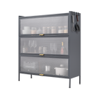 3 Tier Pantry Storage Cabinet Baker Racks for Kitchen with Storage Kitchen Pantry Storage Cabinet Microwave Rack Storage Rack eprolo