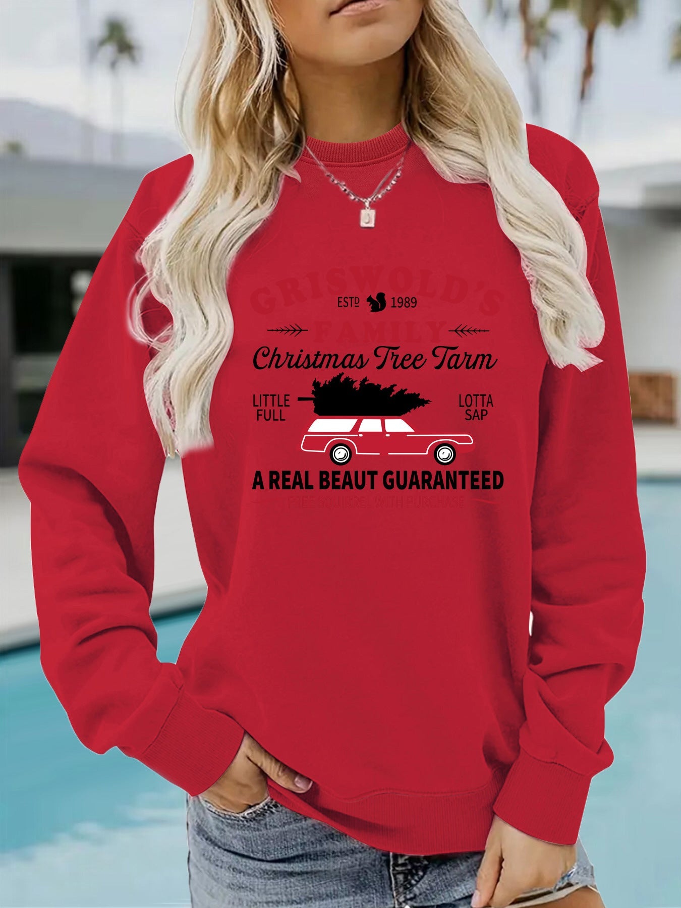 Long sleeved round neck GRISWOLD S printed pullover sweatshirt eprolo