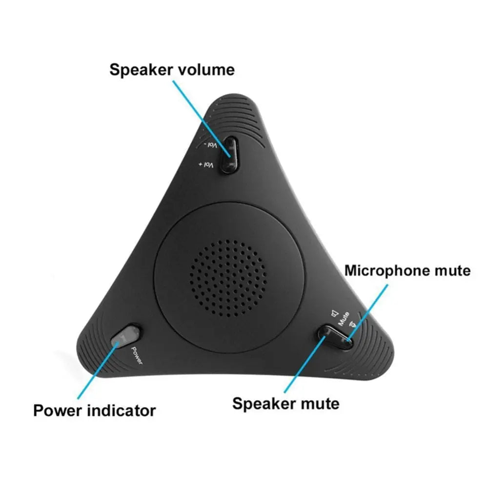 Video Conference Omnidirectional Microphoneconference Microphone Echo Canceller USB Free Drive - Whispering Desires Shoppe