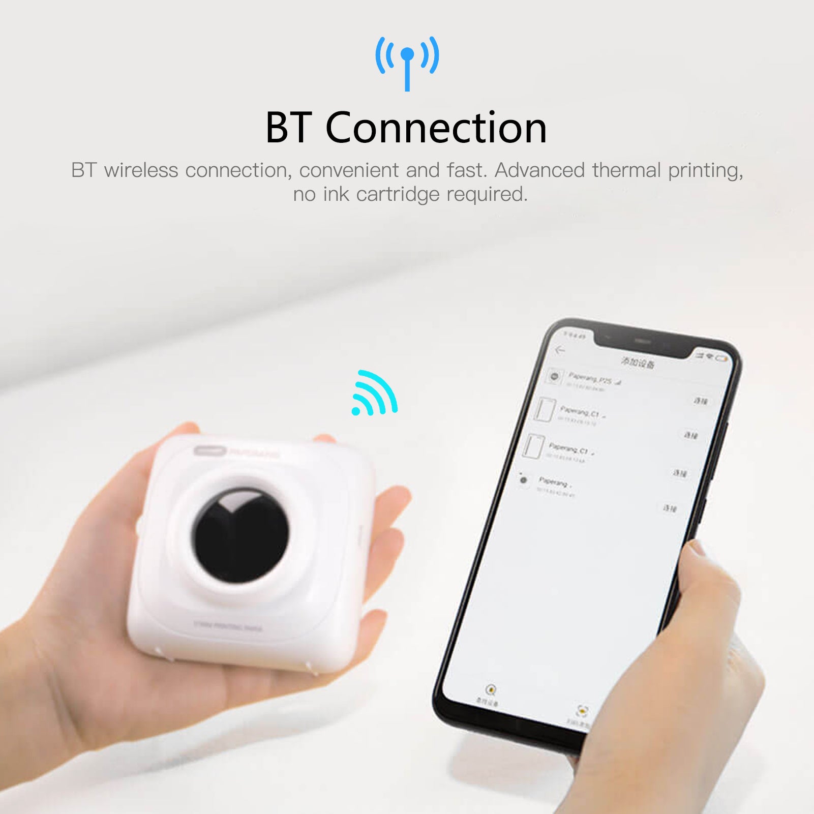 Pocket Portable Label Printer Home Bluetooth Thermal Sticker Smart - Whispering Desires Shoppe