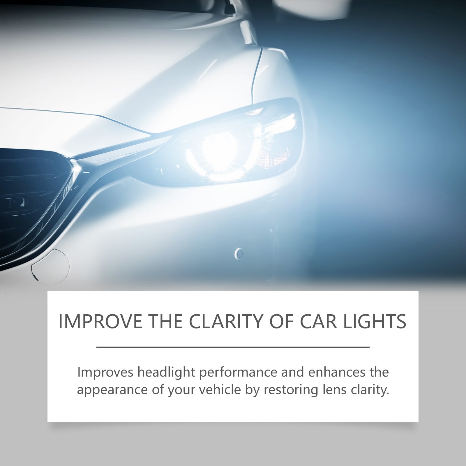 Homonth Car Headlight Repair Kit, Car Bright Retreading Agent, Light Scratch Yellow Retreading Crystal Plating Agent eprolo