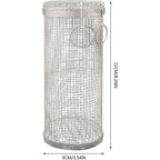 Rolling Grilling Basket Metal BBQ Barbecue Basket Net Portable Outdoor Camping Barbecue Rack Kitchen Gadgets eprolo