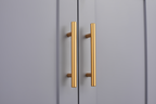 Grey metal kitchen storage cabinet, kitchen pantry storage cabinet with door and shelf, adjustable leveling feet eprolo