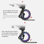 18T Rear Derailleur Ceramic Jockey Wheel Set - 9/10/11 Speed Hollow Eccentric Pulley Guide, R8000/R7000 Bike Parts eprolo