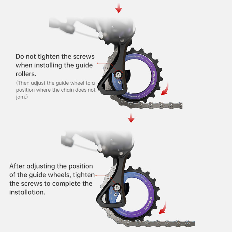 18T Rear Derailleur Ceramic Jockey Wheel Set - 9/10/11 Speed Hollow Eccentric Pulley Guide, R8000/R7000 Bike Parts eprolo