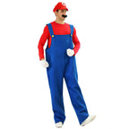 Halloween Costume Party Outfit Mario Cosplay Costume for Men and Women Adult Clothing Mario Performance Costume Wholesale eprolo