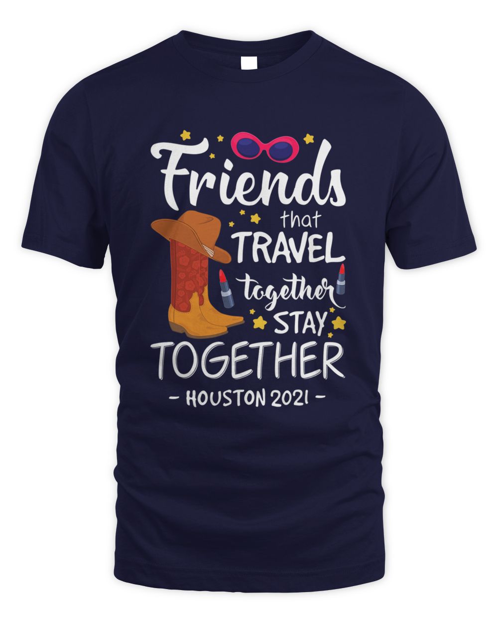 Friends That Travel Bachelorette 2021 Houston Girls Trip T-Shirt Whispering Desires Shoppe