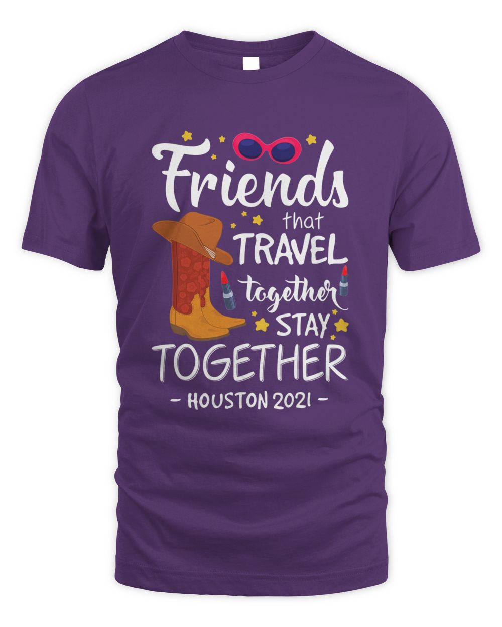 Friends That Travel Bachelorette 2021 Houston Girls Trip T-Shirt Whispering Desires Shoppe