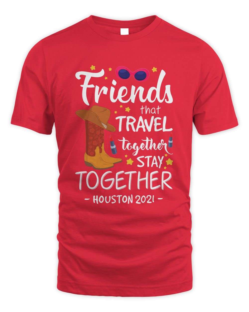 Friends That Travel Bachelorette 2021 Houston Girls Trip T-Shirt Whispering Desires Shoppe